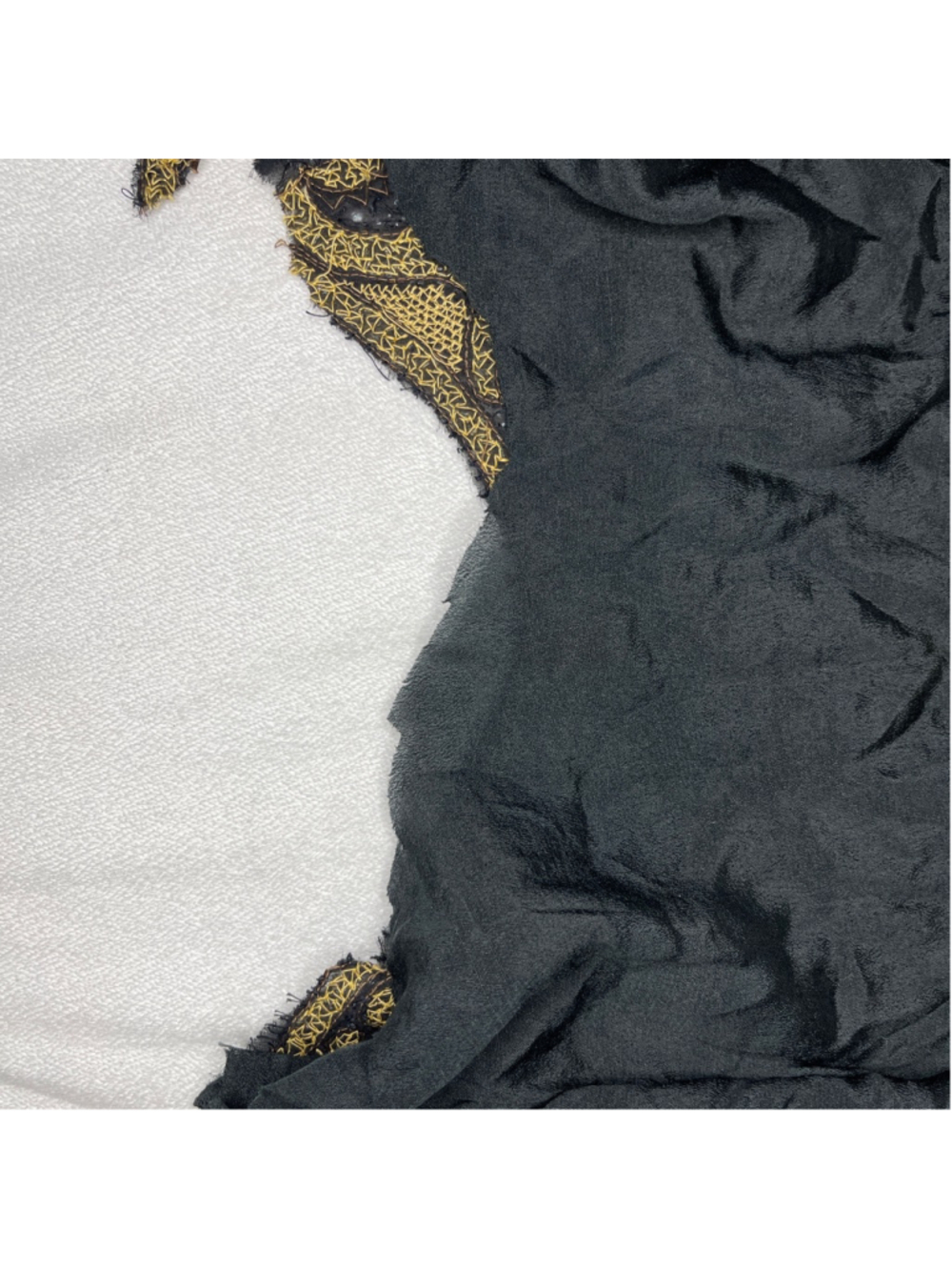 Women'sBlack Gold Sequin Hand-Beaded Top - Picture 6 of 7